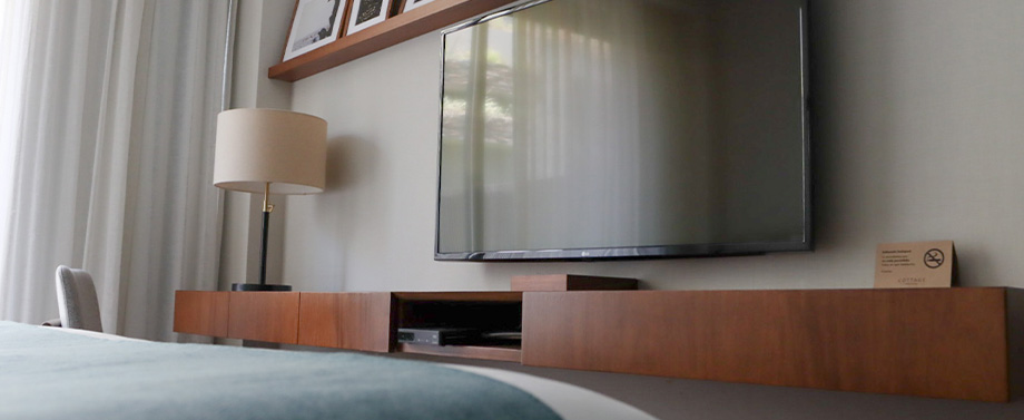 Habitación Superior de Hotel Cottage Carrasco con desayuno en la cama